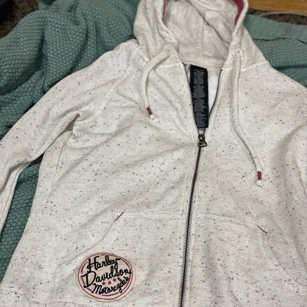 Harley Davidson Grey Zip Up